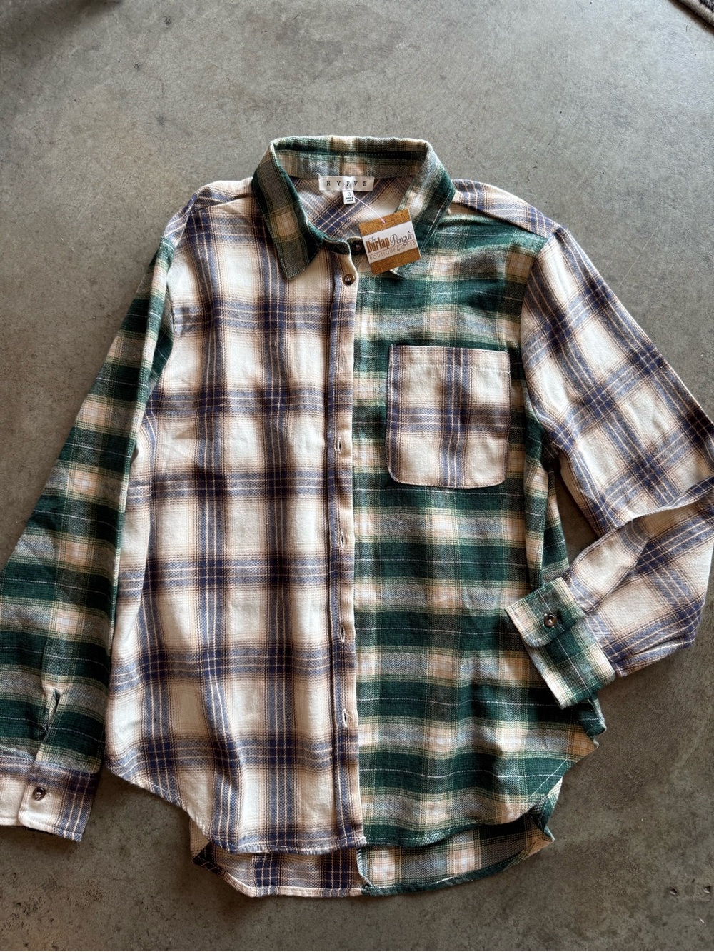 NEW HYFVE flannel from Burlap Penguin - new with tags size small